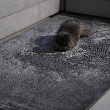 Alfombra Shaggy Gris