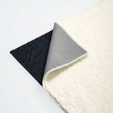 Tapis à poils longs beige